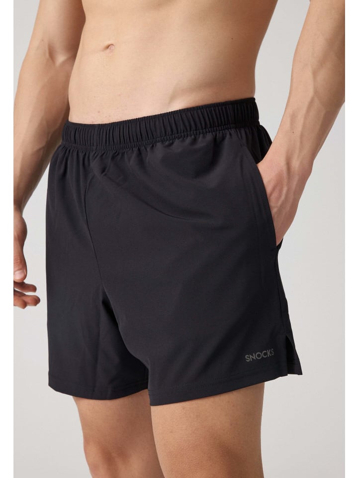 SNOCKS Trainingsshorts Herren 1 Stück in Schwarz günstig kaufen