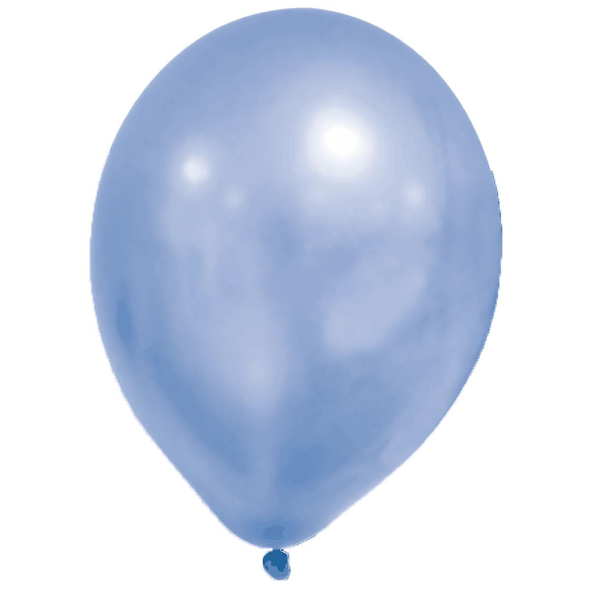 Luftballons Metallic Blau, 8 Stück