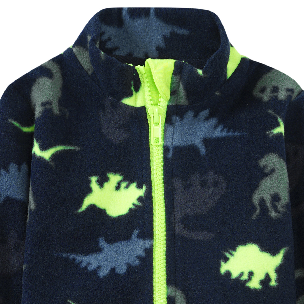 Jungen Fleecejacke mit Dino-Motiv
