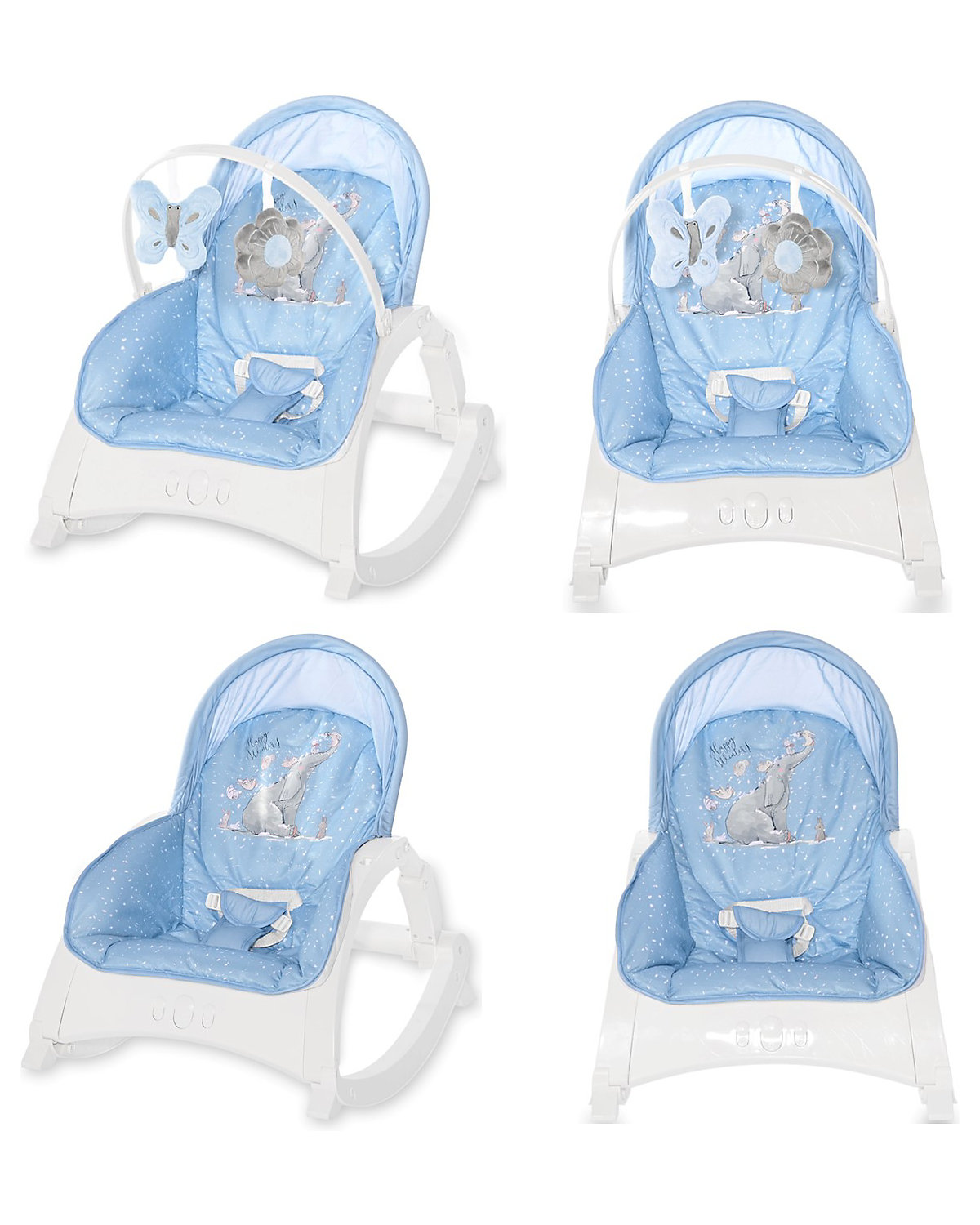 Babywippe ENJOY mit Vibration, Musik, verstellbare Rückenlehne Babywippen