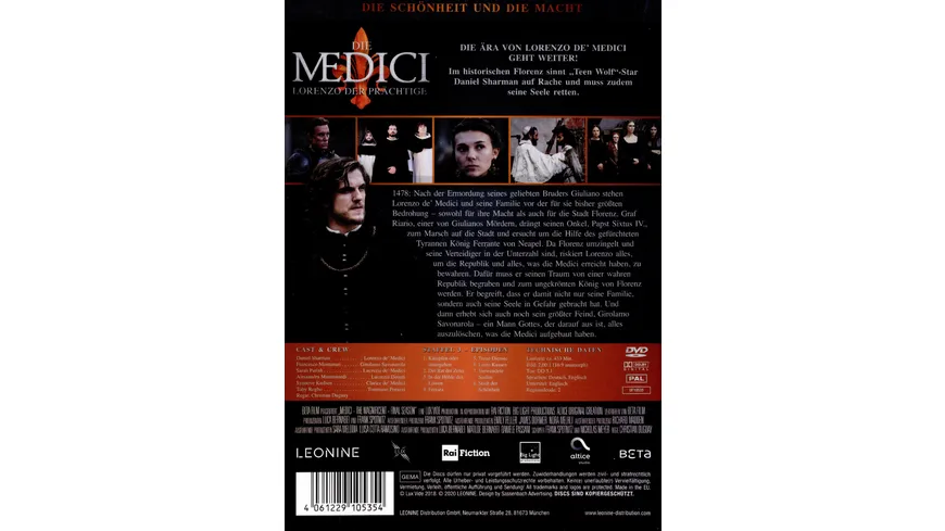 Die Medici - Lorenzo der Prächtige - Staffel 3  [3 DVDs]