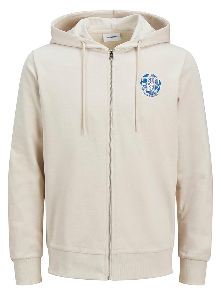 Jack & Jones Sweatjacke in Beige günstig kaufen