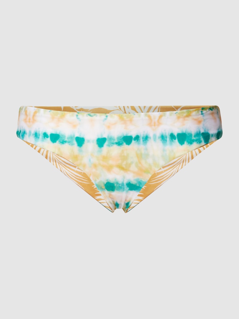 Bikini-Slip mit Allover-Muster in helltürkis