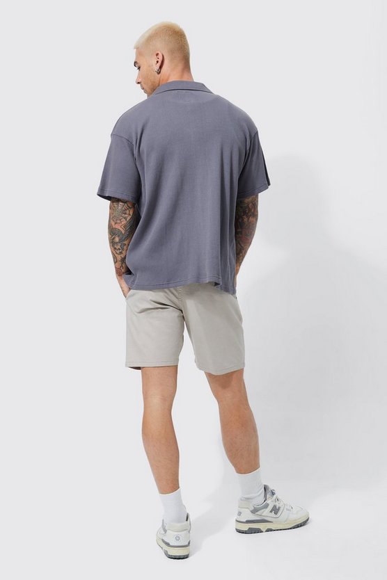 Slim-Fit Stretch Chino-Shorts