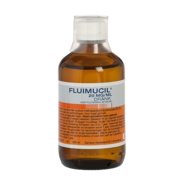 Fluimucil szájon át szedhető gyógyszer - Sűrű váladék okozta makacs köhögés esetén, 200 ml