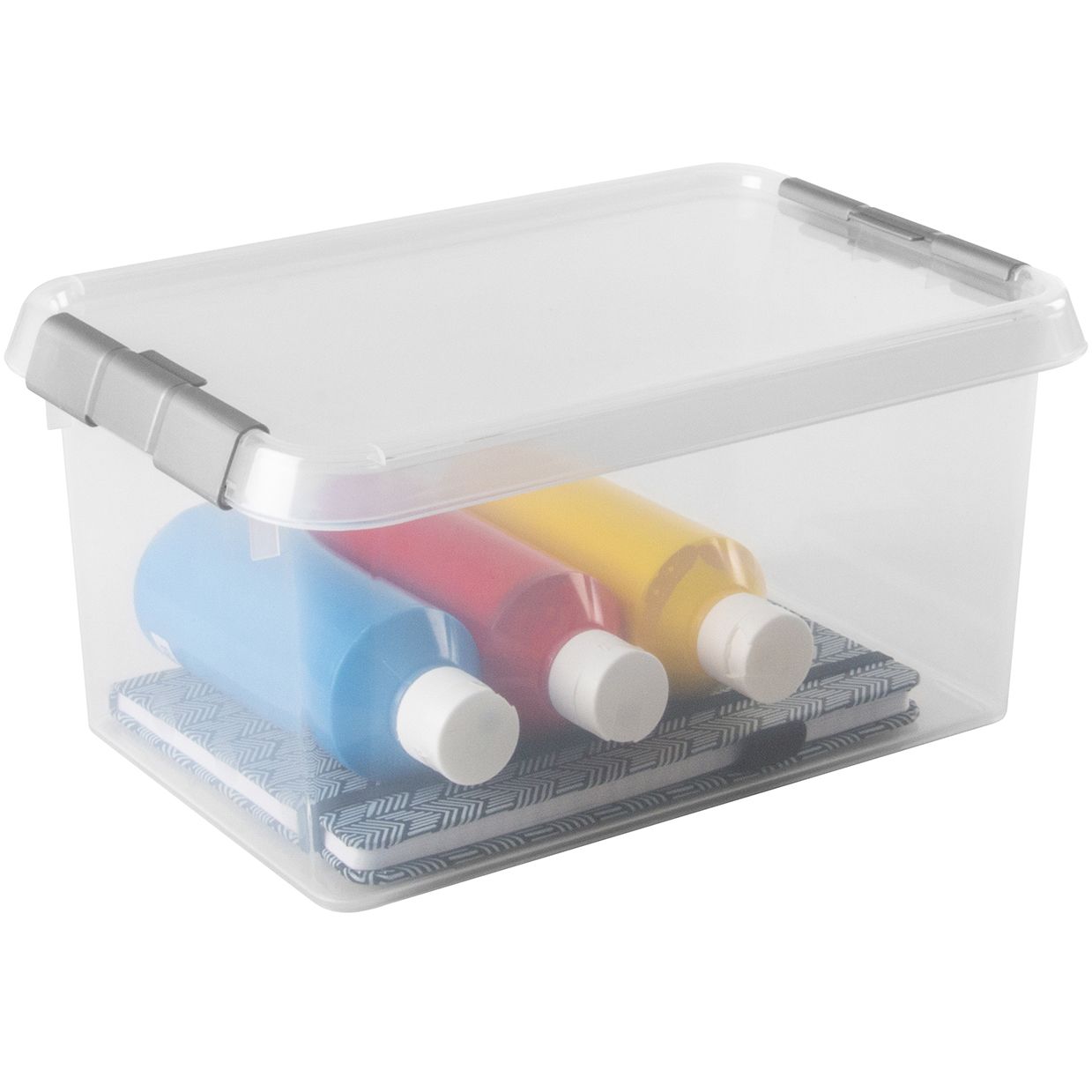 Sunware Comfort Line 6 Liter transparent graue 3er-Set Aufbewahrungsboxen