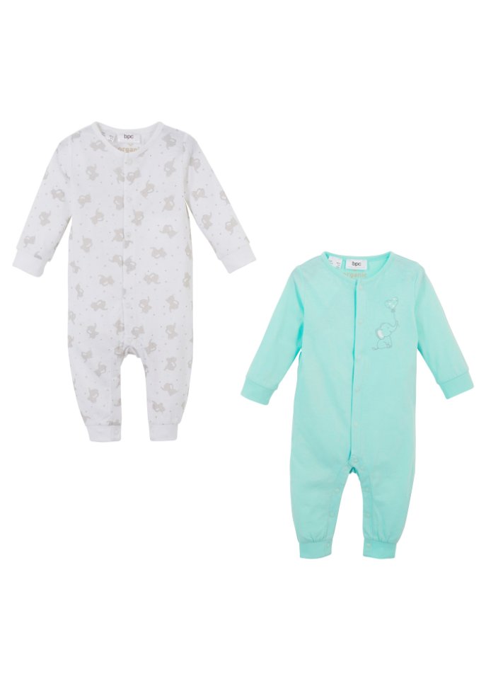 Baby Strampler (2er-Pack) aus Bio-Baumwolle