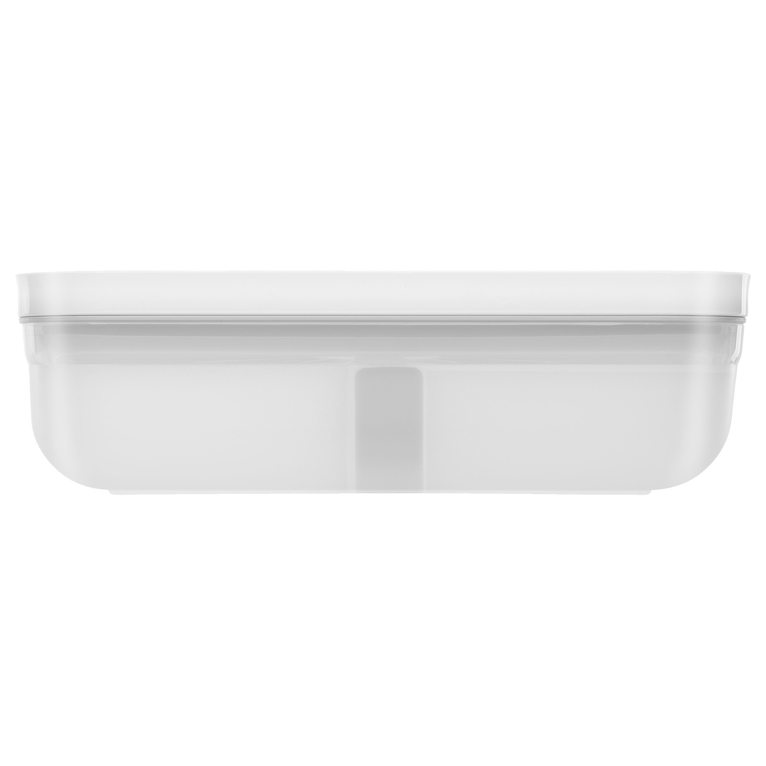 Vakuum Lunchbox L flach, Kunststoff, Semitransparent-Grau