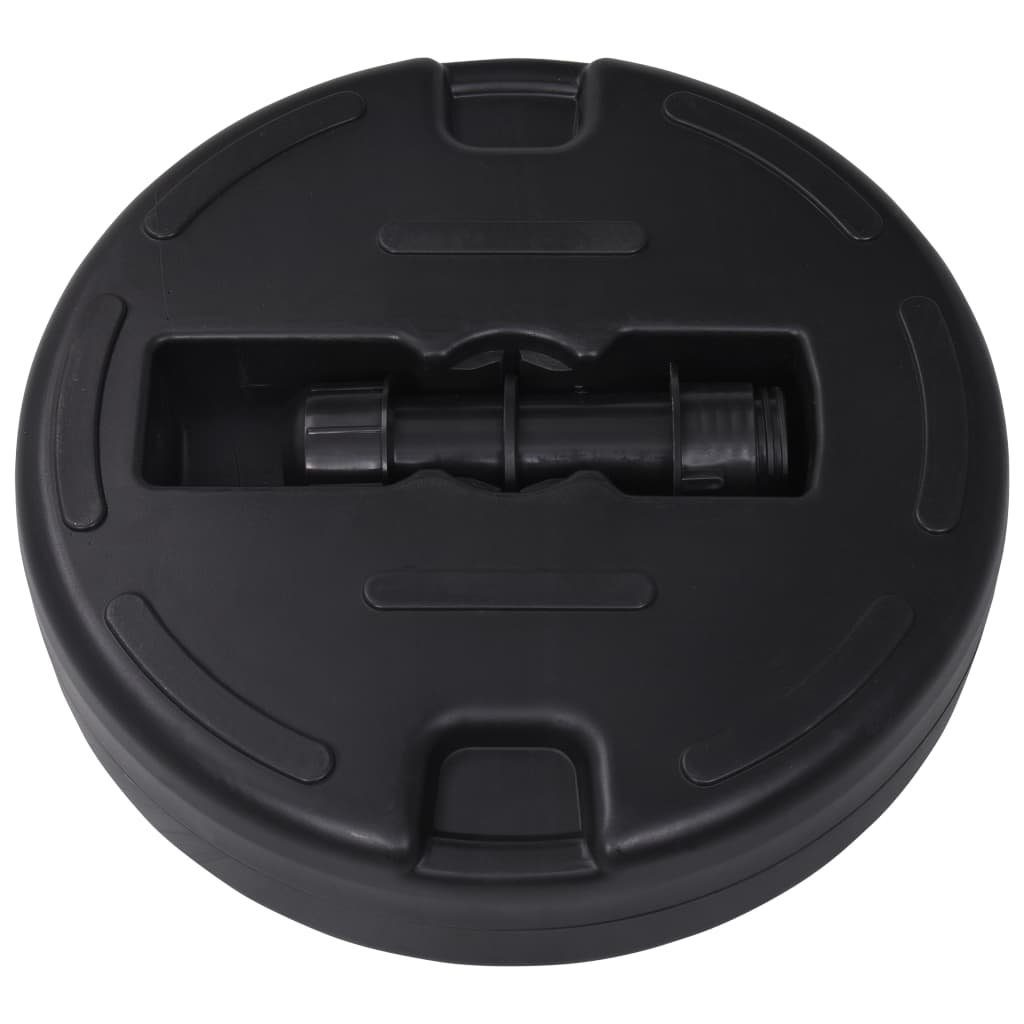 vidaXL Schirmhalter Sonnenschirmständer Sand Wasser 24 L Schwarz