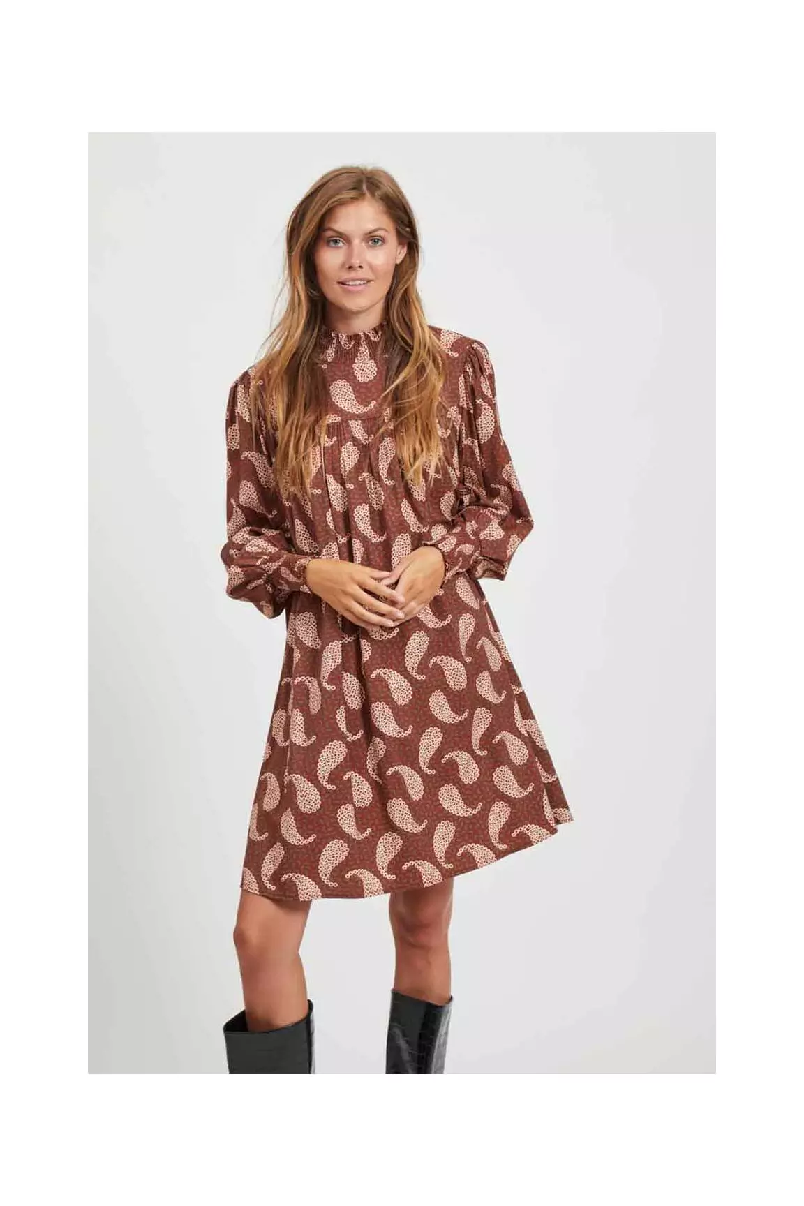 Vila Robes Mi Longues Femme couleur marron