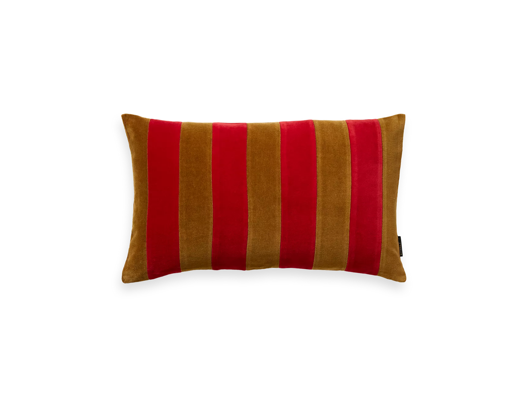 Housse de coussin Vellore à rayures rouges 50 x 30 cm