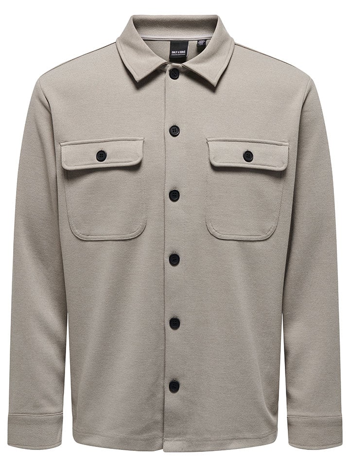 ONLY & SONS Hemd in Grau günstig kaufen