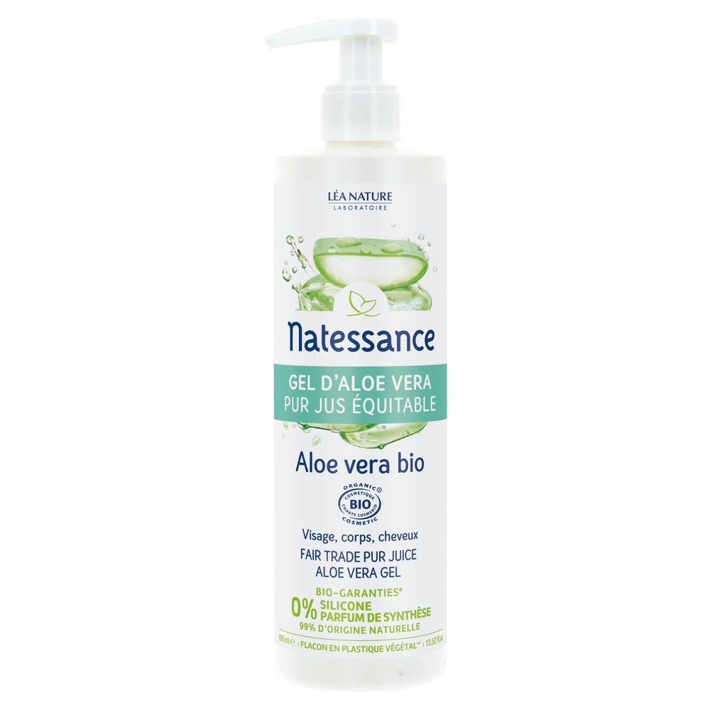 natessance Gel d’Aloe vera pur jus Bio Gel aloe vera