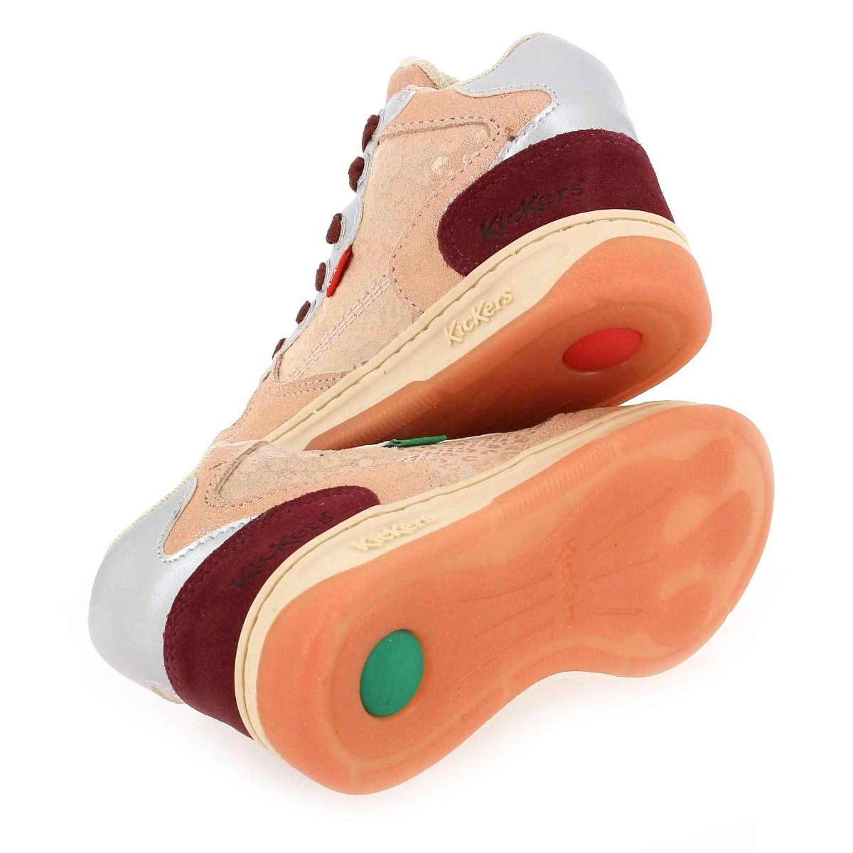 Kickers  KICKLAX - Rose bordeaux