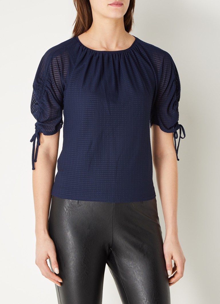 Phase Eight Meda Textured Top Navy 08