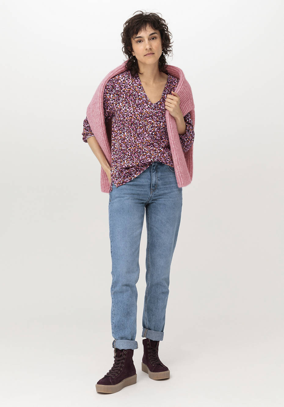 Tunika-Bluse aus LENZING™ ECOVERO™ Viskose