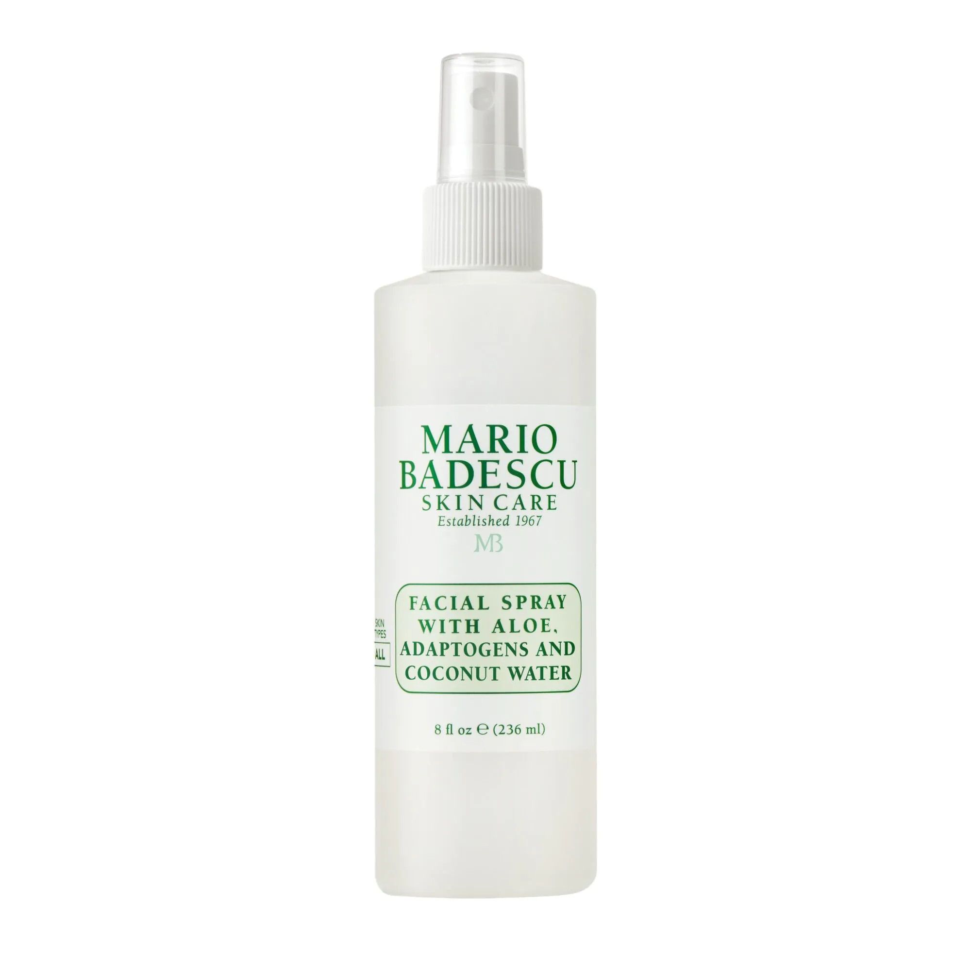 Σπρέι προσώπου Mario Badescu με αλόη, προσαρμογόνα και καρύδα, 236 ml