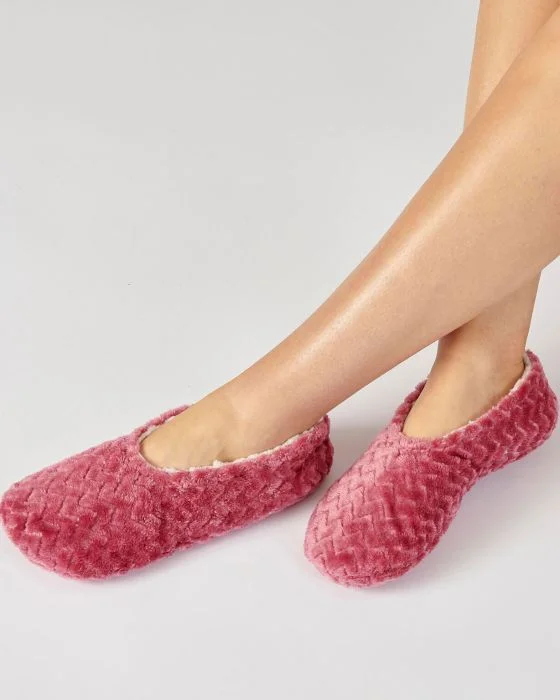 Chaussons d'intérieur moelleux maille Thermolactyl
