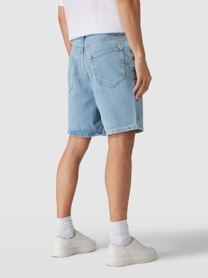 Bermudas in Denim-Optik in hellblau meliert