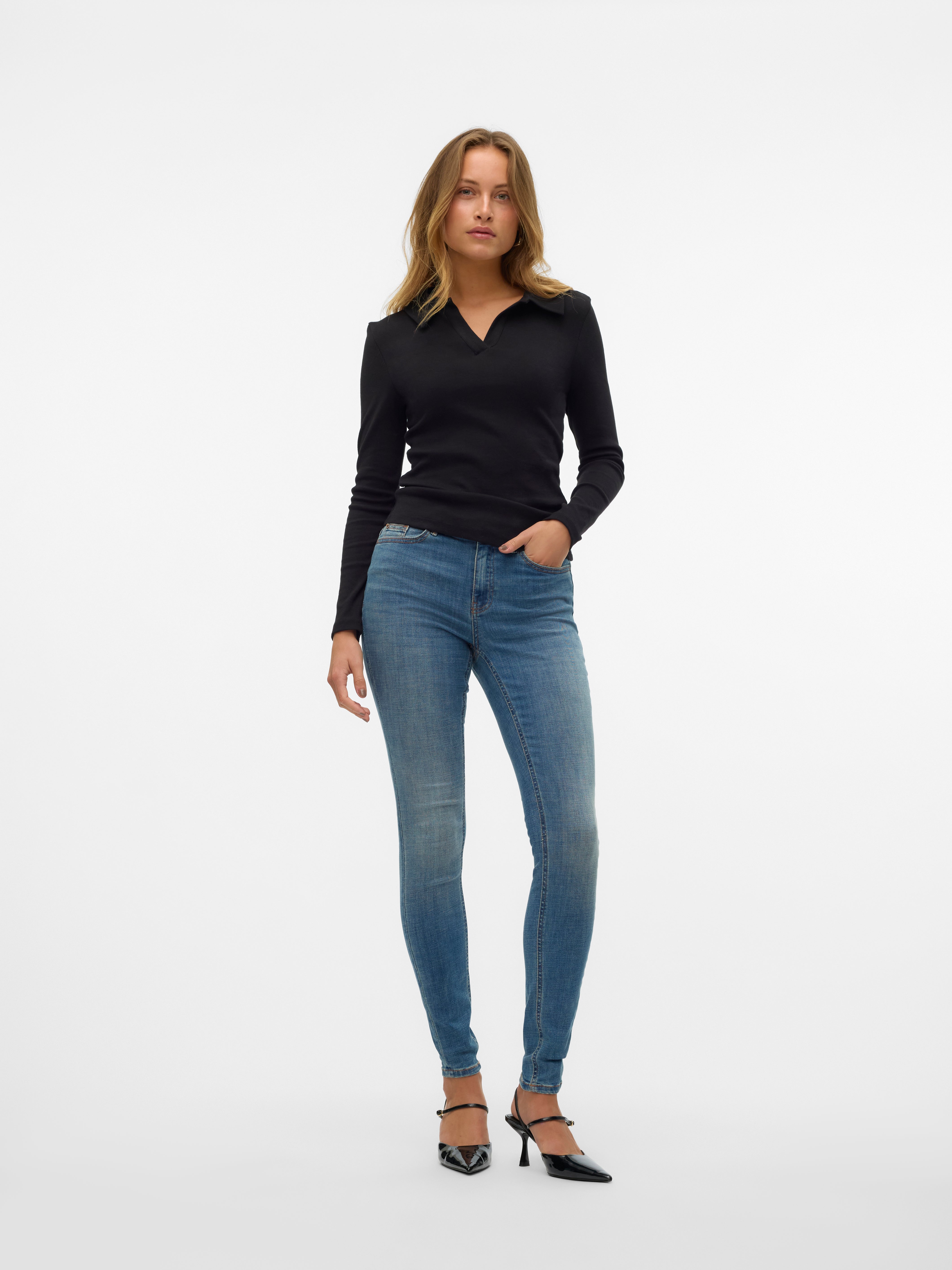 VMFLASH Mid Rise Skinny Fit Jeans