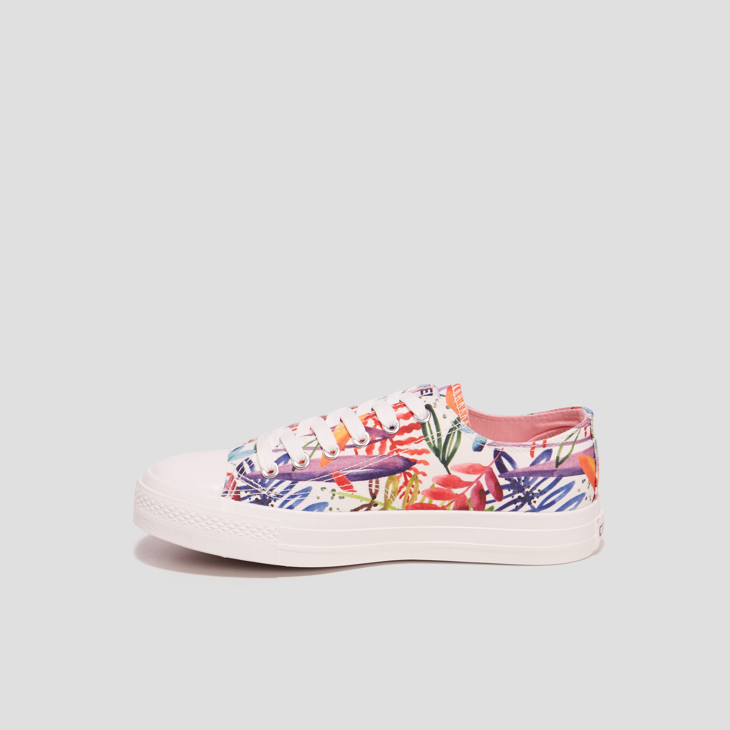 Tennis en toile à lacets Creeks multicolore femme | La Halle