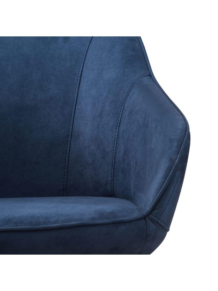 B&D Home Drehstuhl KATJA in Blau - (B)58 x (H)81 x (T)60,5 cm günstig kaufen onesize