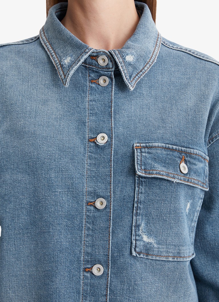 Marc O'Polo  Jack van denim met borstzak