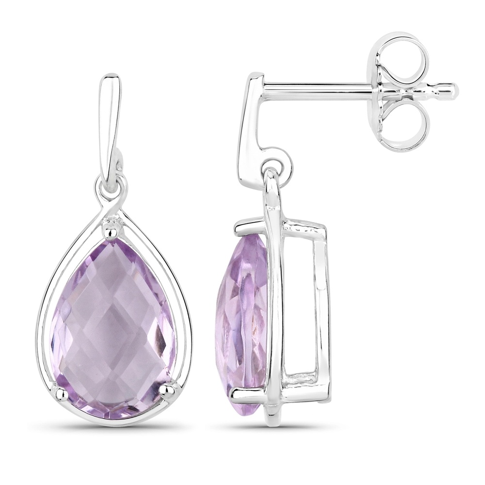 Rafaela Donata Boucles doreilles Argent sterling Améthyste en Argent Bijoux