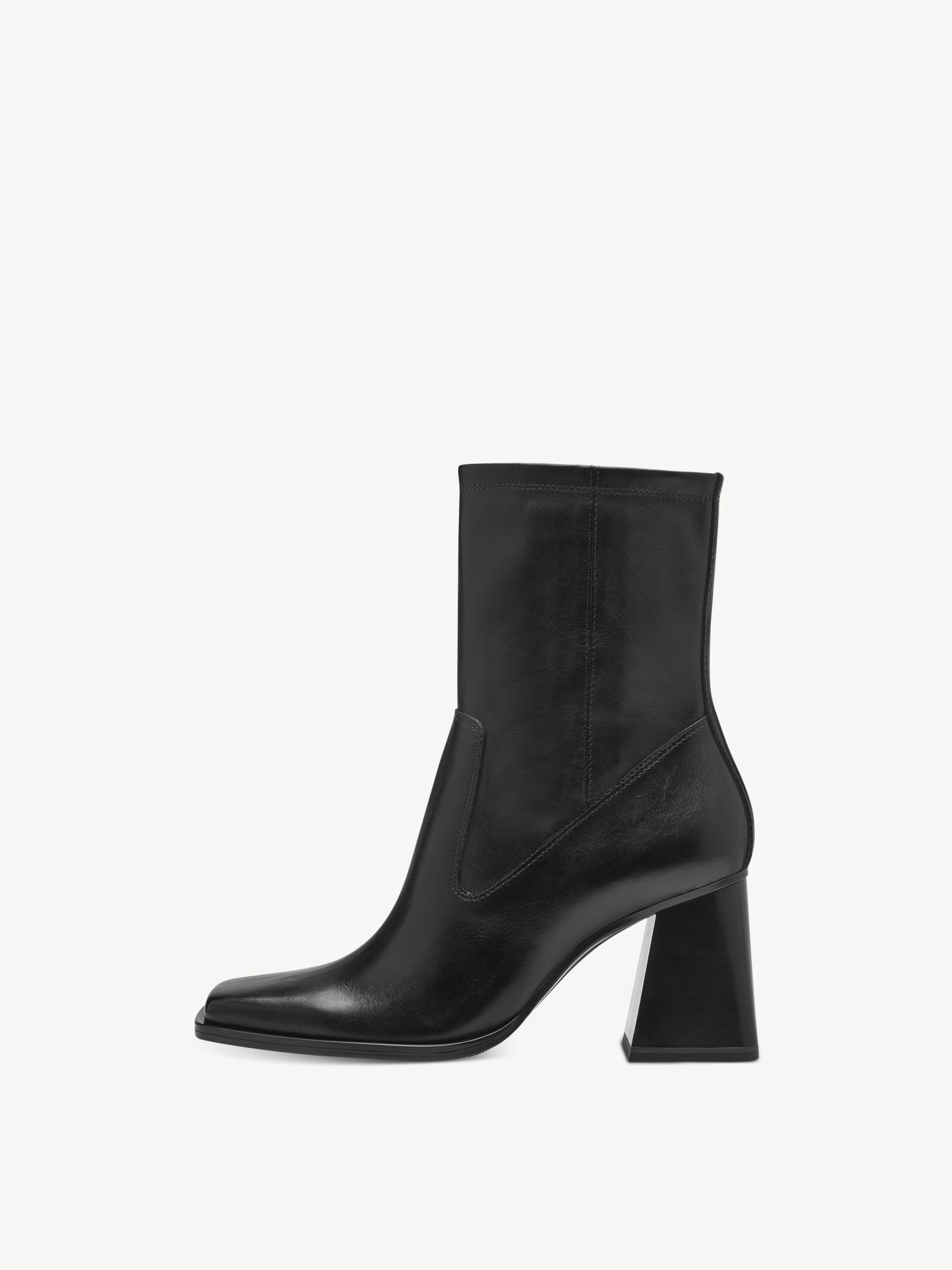 Bottine en cuir - noir