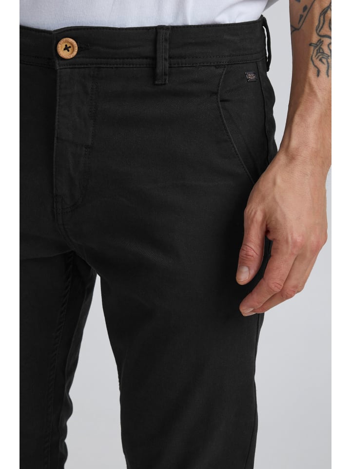 BLEND Chinohose BHNATAN pants - 20703472  Chinohose Slim Fit mit Gürtelschlaufen in Schwarz günstig kaufen