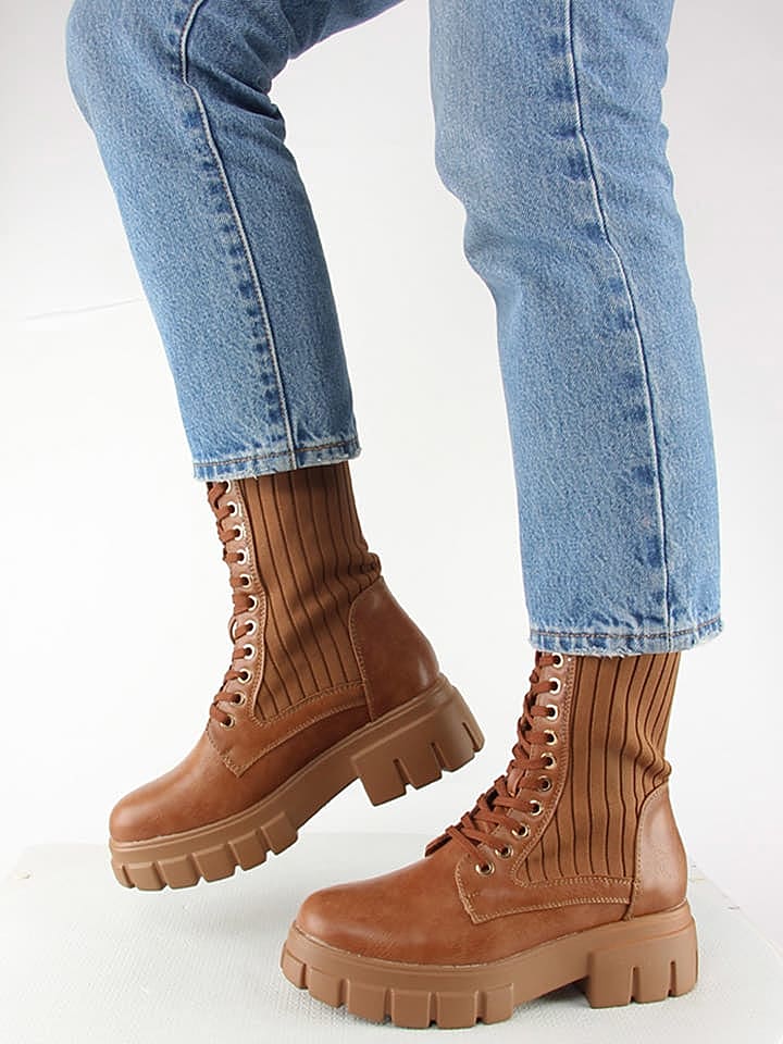 Sixth Sens Boots in Hellbraun günstig kaufen 36
