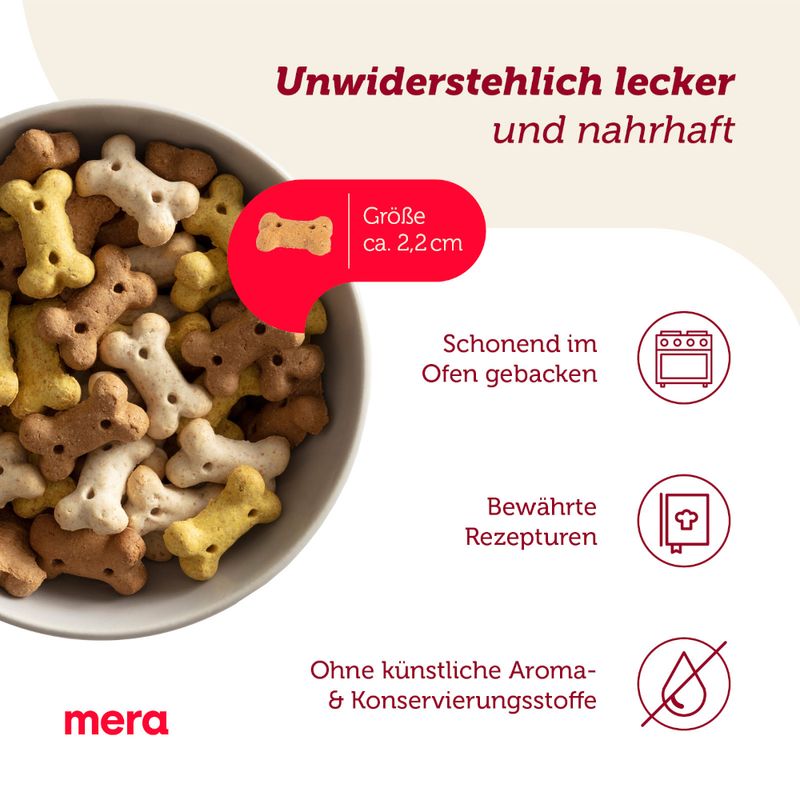 mera Bakery Snacks Puppy Knochen Mix