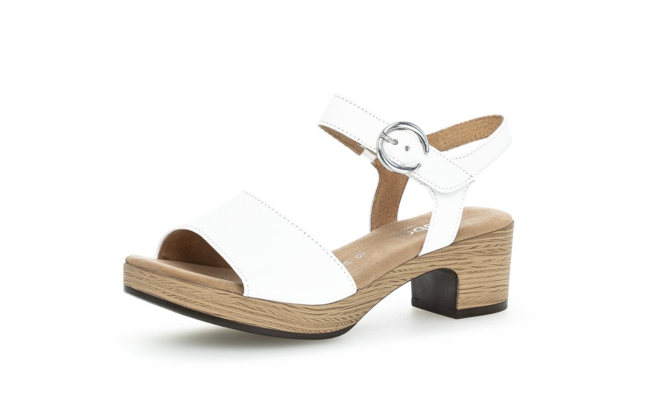 GABOR Komfort Sandalen weiss Gabor Comfort Plateau Sandale 42.071.50