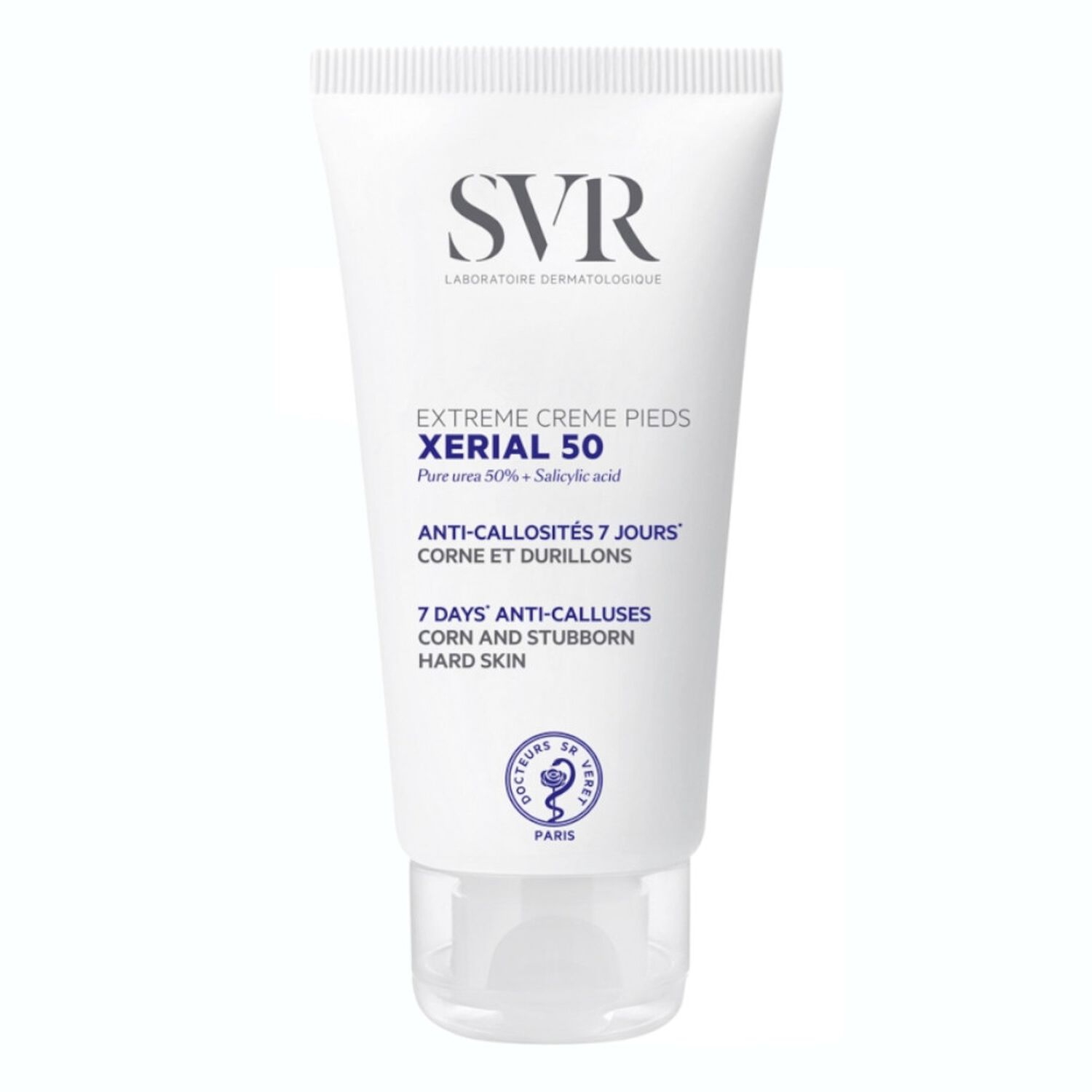 SVR Xerial 50 Crème Pieds Anti-callosités 7 jours, Corne et Durillons 50 ml