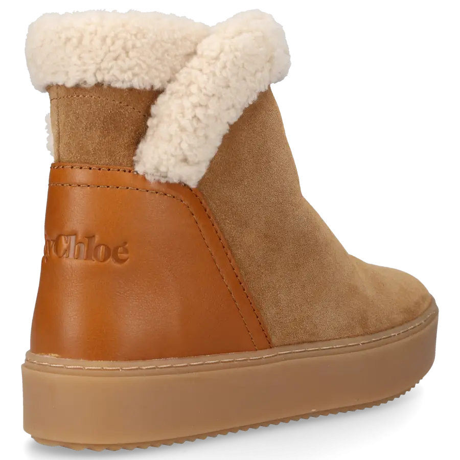 SEE BY CHLOÉ - Snowboots JULIET Veloursleder - beige