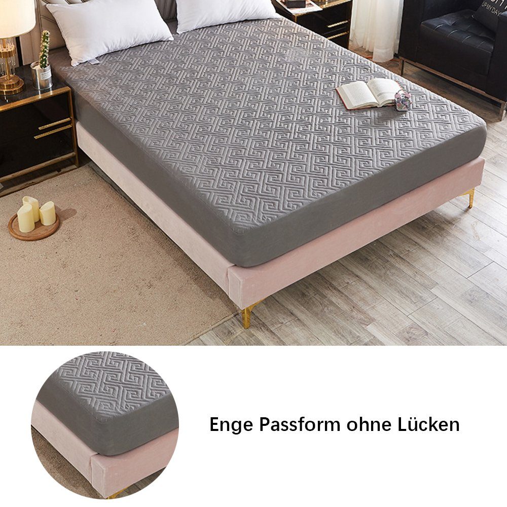 Matratzenschoner Matratzenschoner Weicher, atmungsaktiver Matratzenbezug grau FELIXLEO