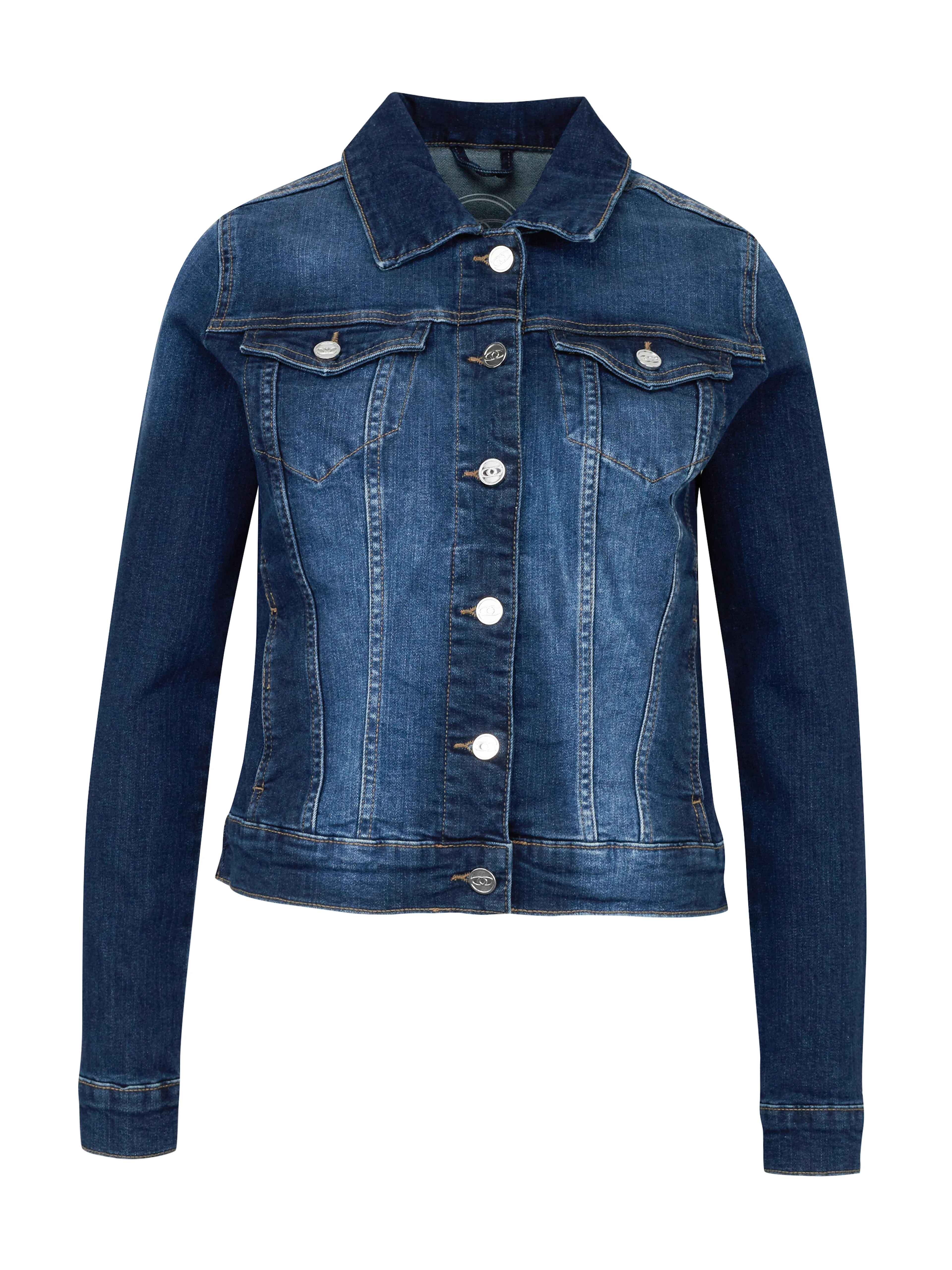 Dunkelblaue Damen-Jeansjacke ORSAY