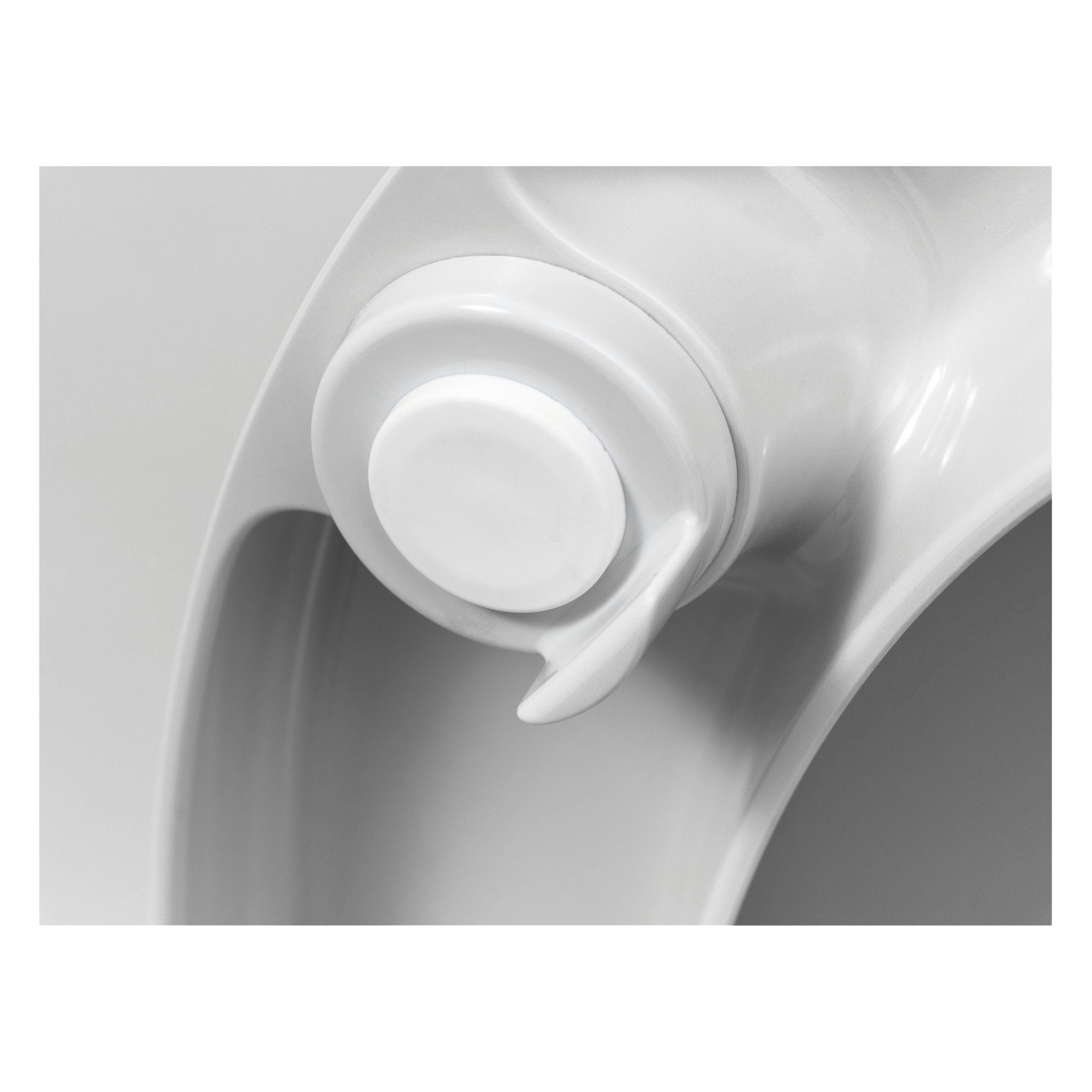 LUVETT WC-Sitz Senioren C601 (SolidFix® Befestigung), mit Absenkautomatik, Sitzerhöhung 5 cm