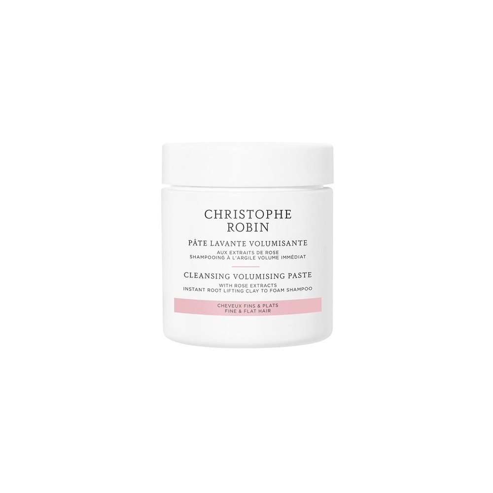 christophe robin Pâte lavante volumisante aux extraits de rose 75ml Pate Shampooing