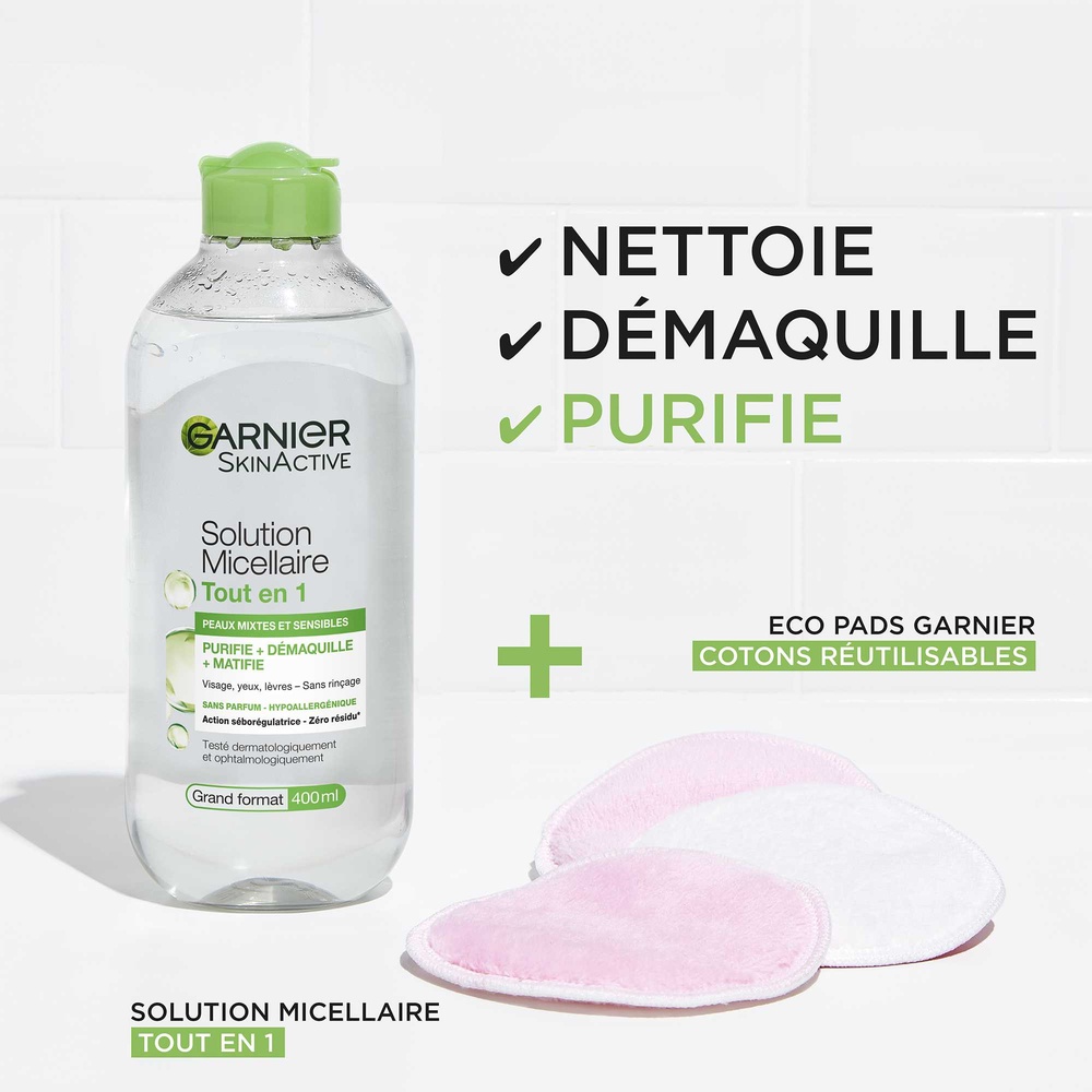 garnier SkinActive Solution Micellaire Tout En 1 Peaux Mixtes et Sensibles