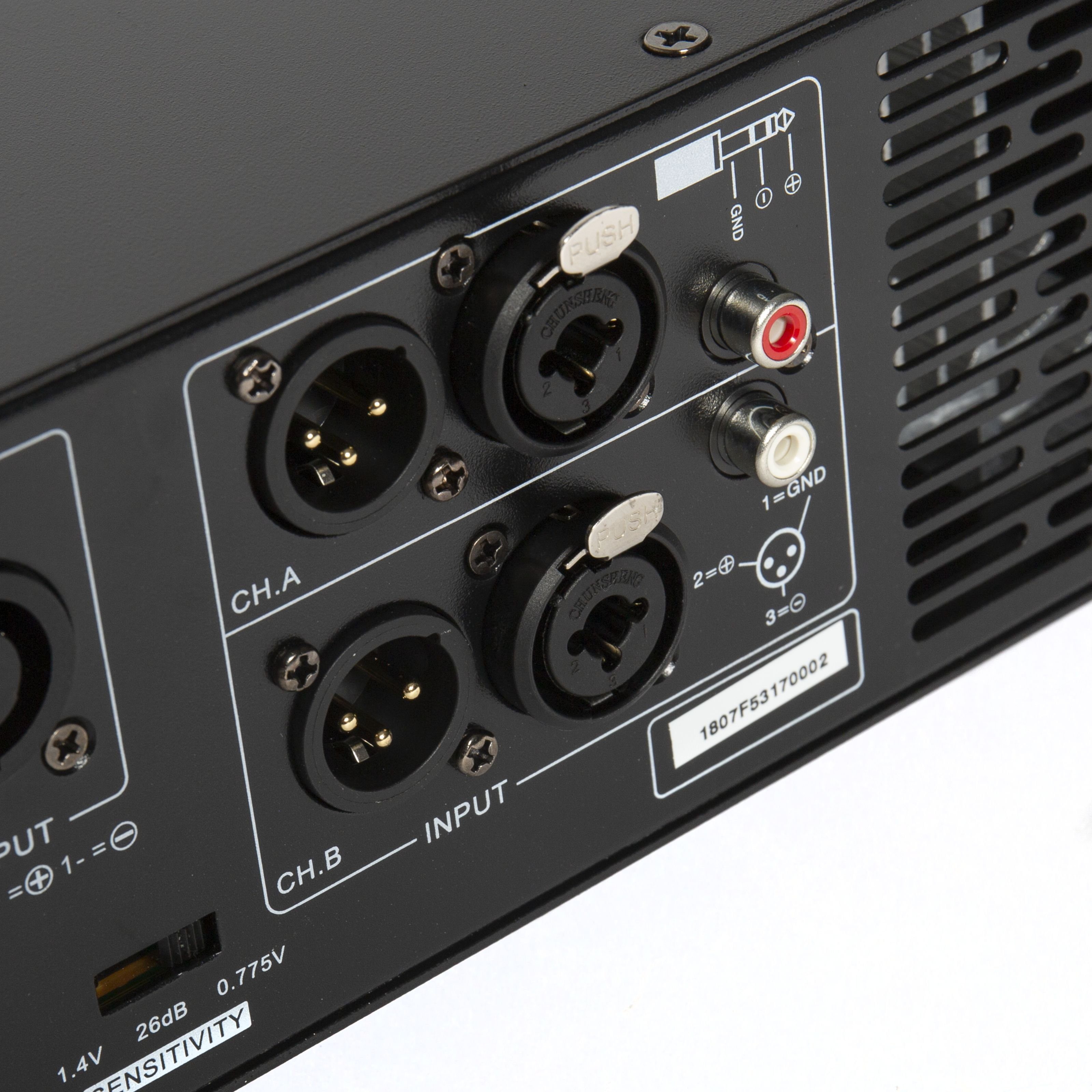 Fame Audio Endverstärker (MS 8002 DSP - 2-Kanal Endstufe)