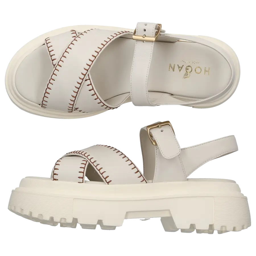 Hogan - Sandalen H644 Kalbsleder - grau