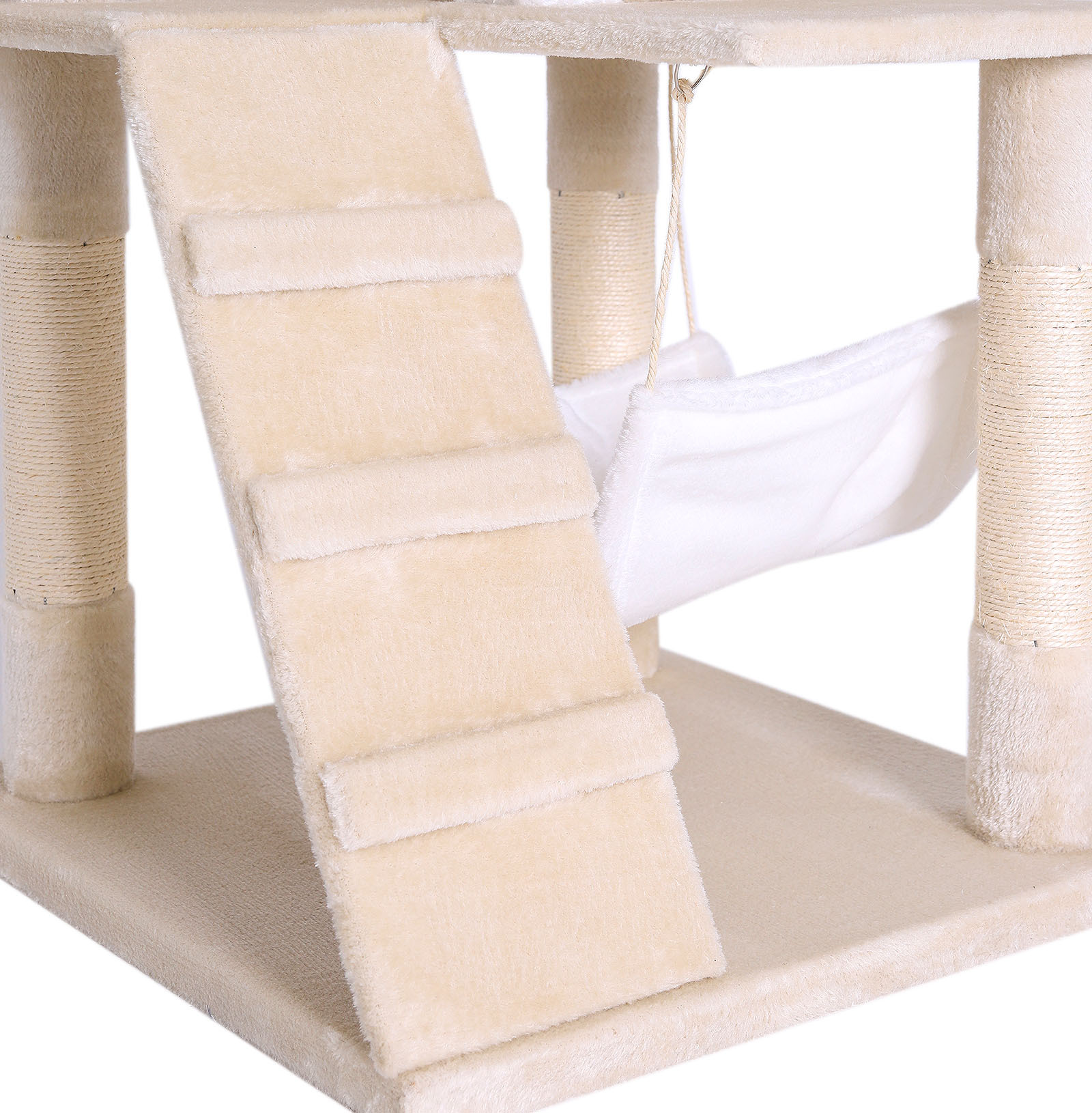 Lionto Kratzbäume Lionto Kratzbaum, Höhe 133 cm weiß/ beige