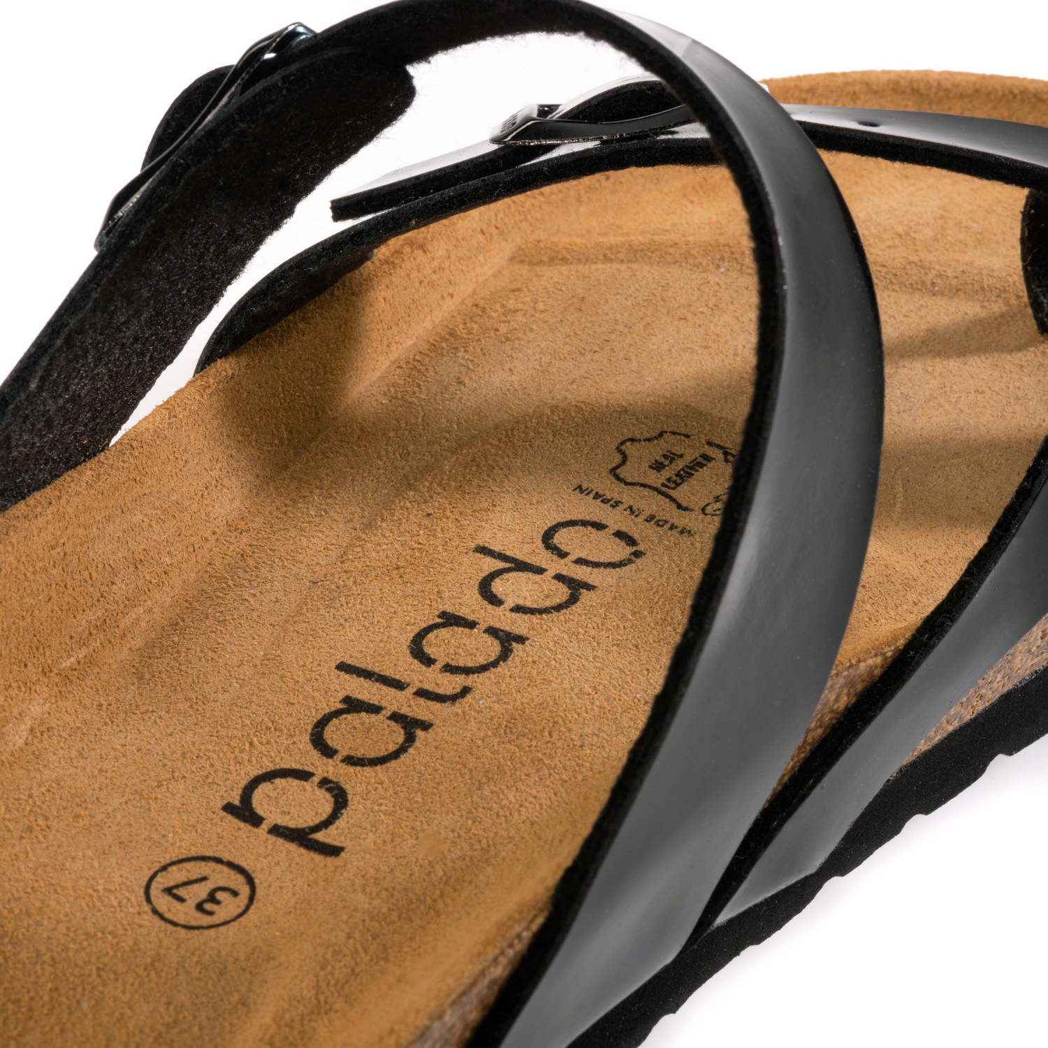 Palado Cres Lack, Pantoletten, Damen, Schwarz
