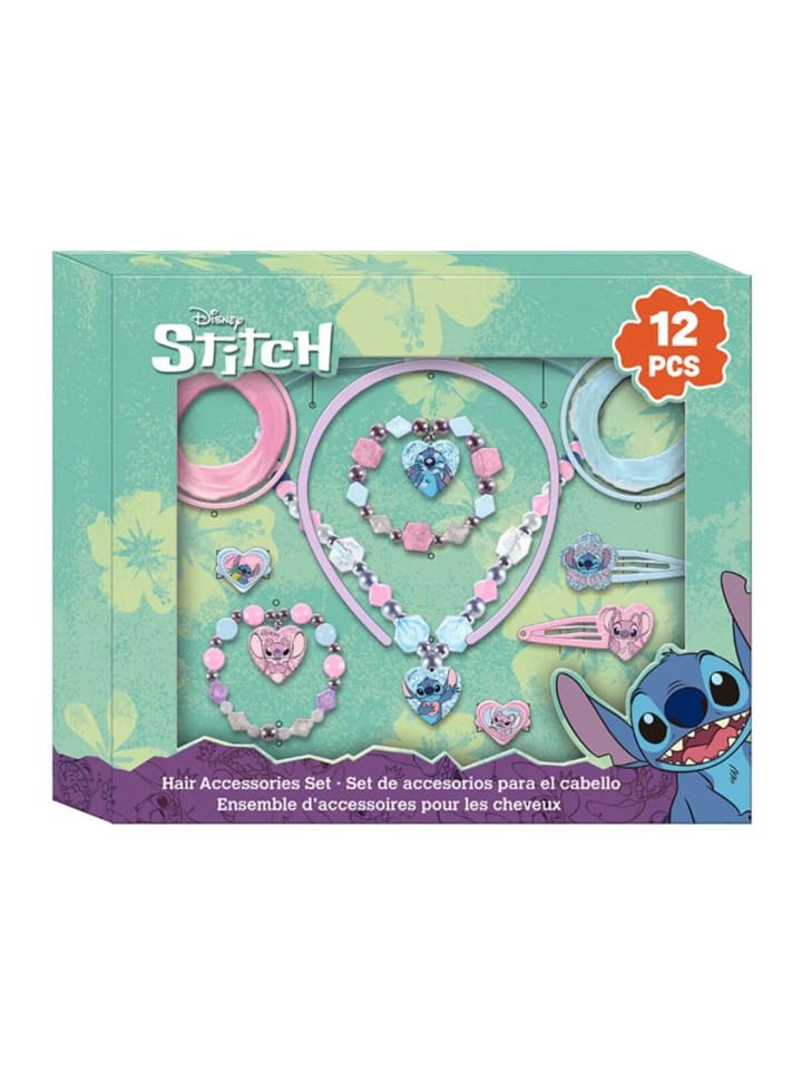 Lilo & Stitch 12-Teilig Bastelset für Mädchen Schmuck-Bastelkasten mit niedlichem in Silber günstig kaufen onesize