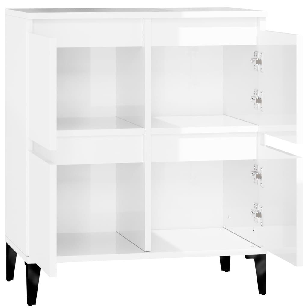 vidaXL Anrichte Sideboard Hochglanz-Weiß 60x35x70 cm Holzwerkstoff