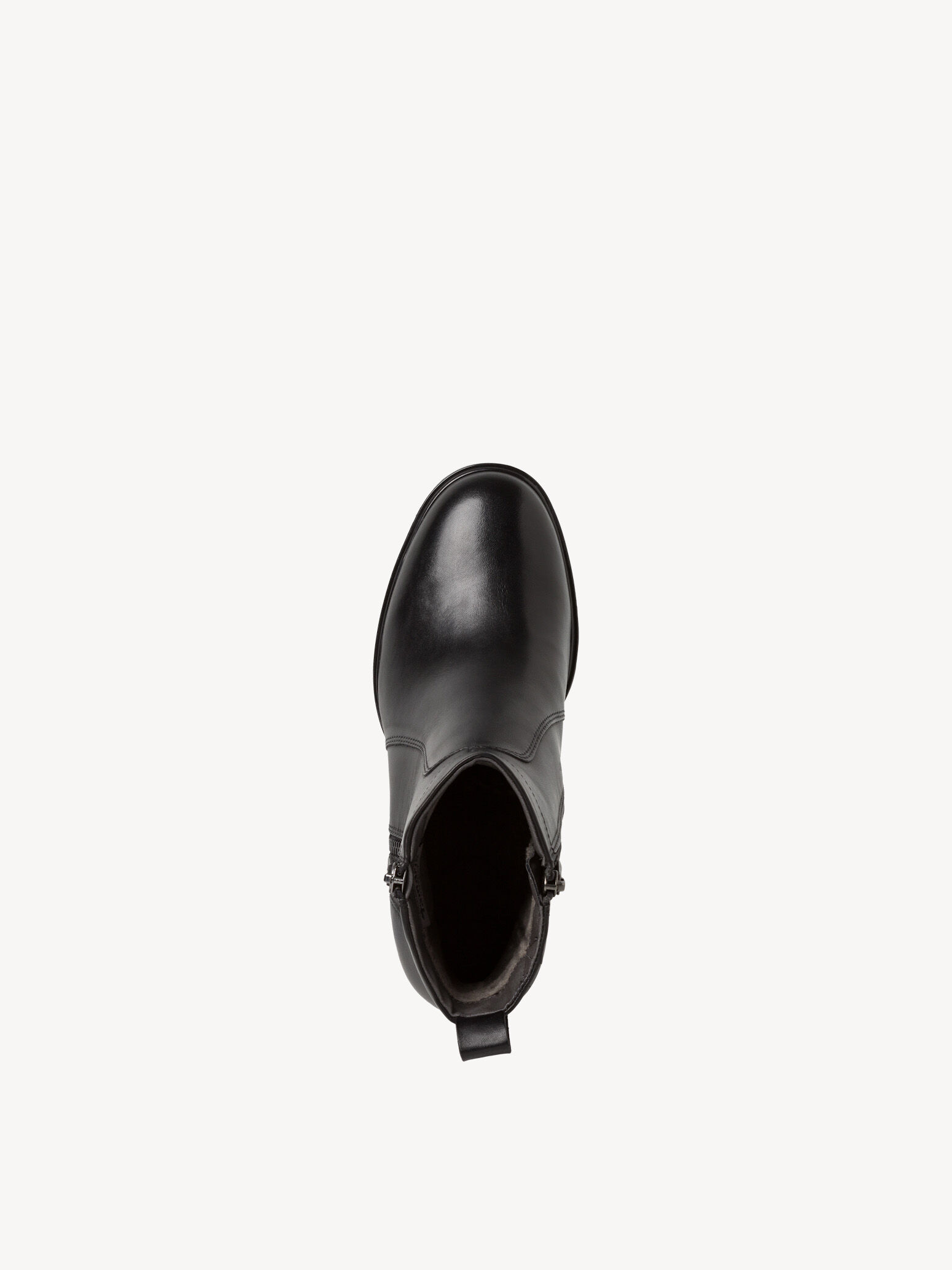Bottine en cuir - noir