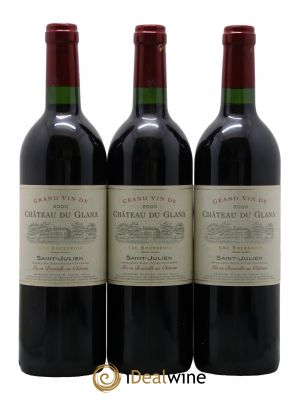 Château du Glana Cru Bourgeois  2000 - Lot de 3 Bouteilles