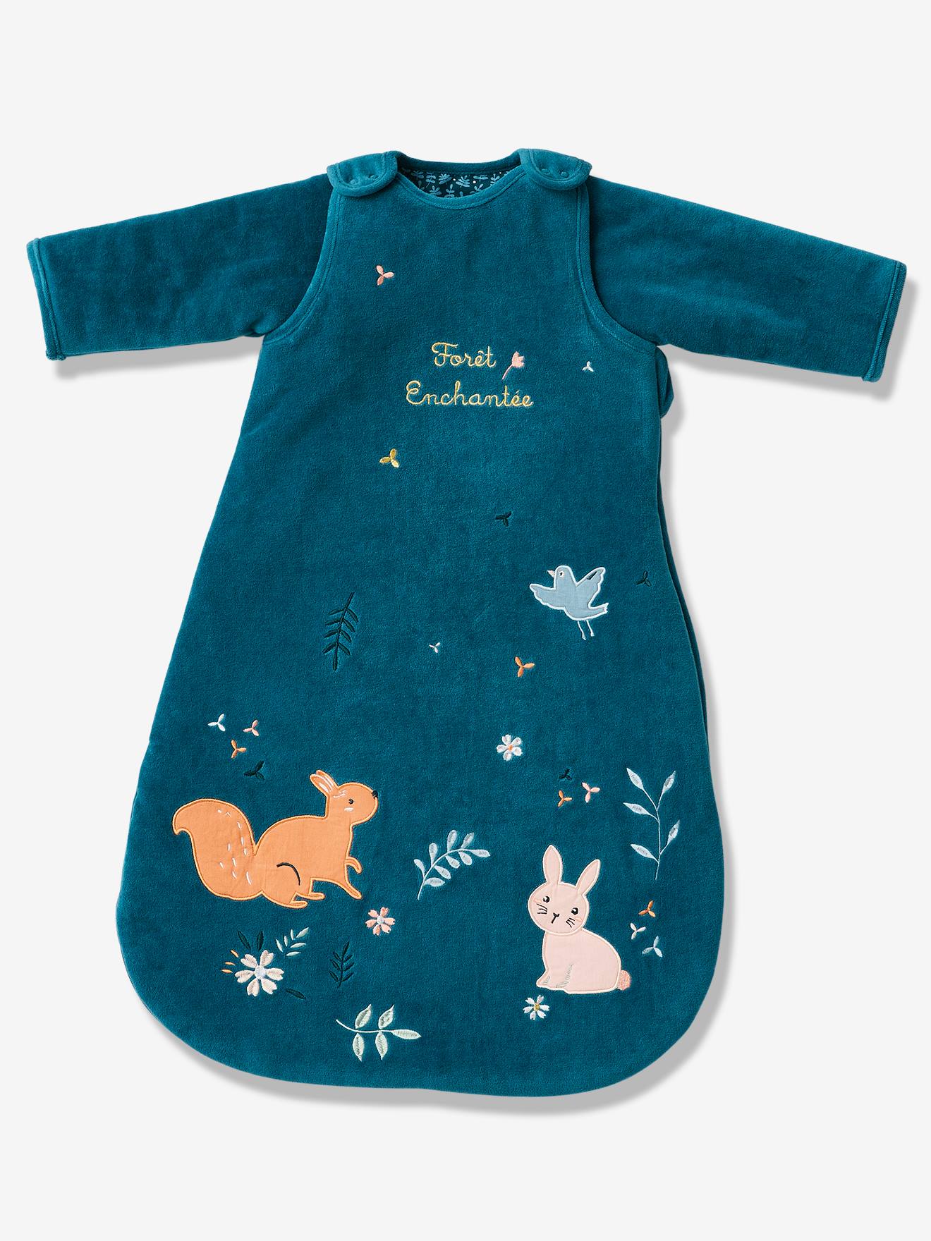Gigoteuse manches amovibles FORET ENCHANTEE bleu