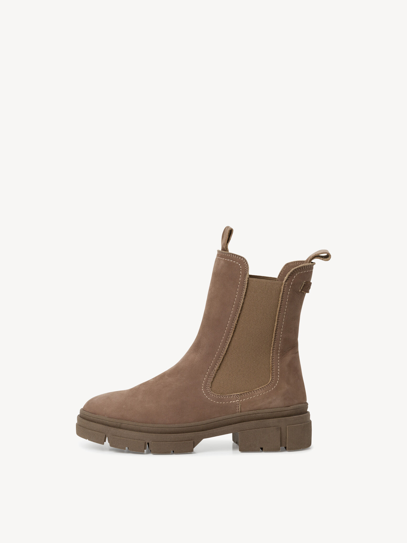Bottine Chelsea en cuir - marron